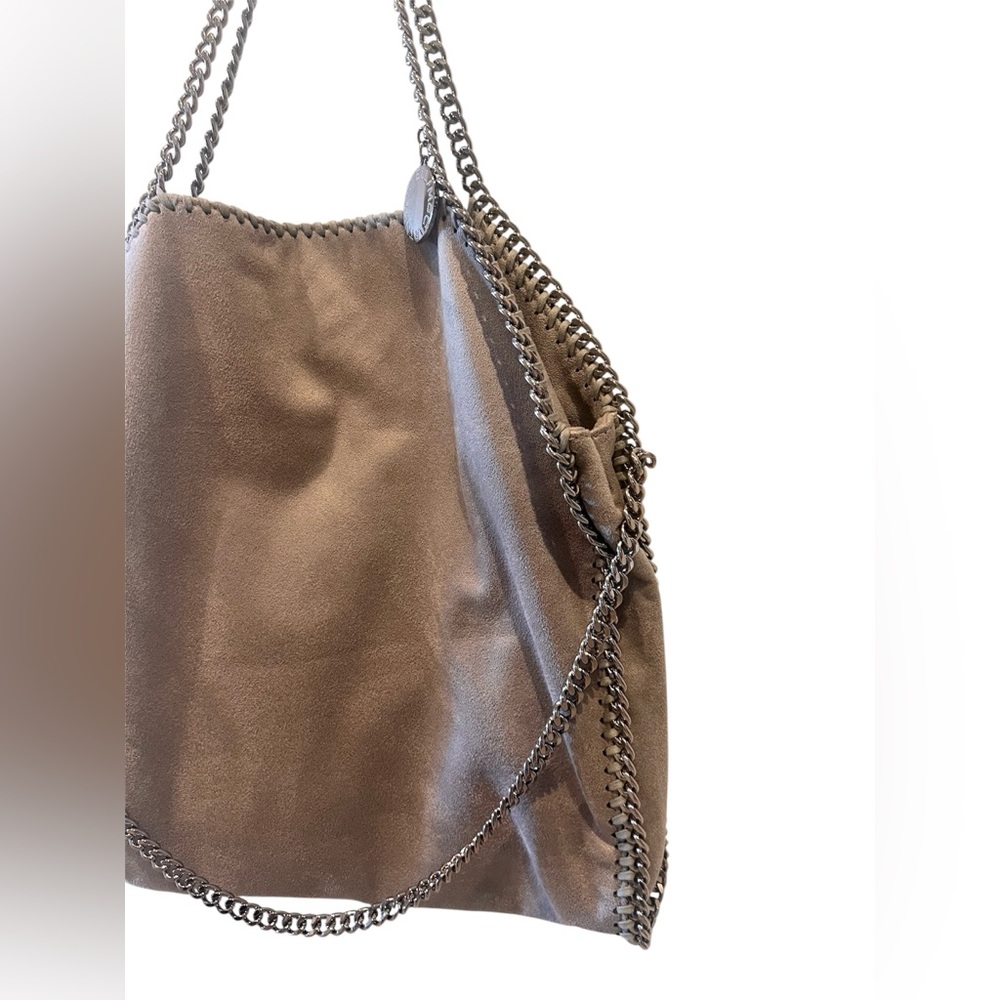 Stylish Brown Chain-Trimmed Women's Bag - Picture 2 of 4